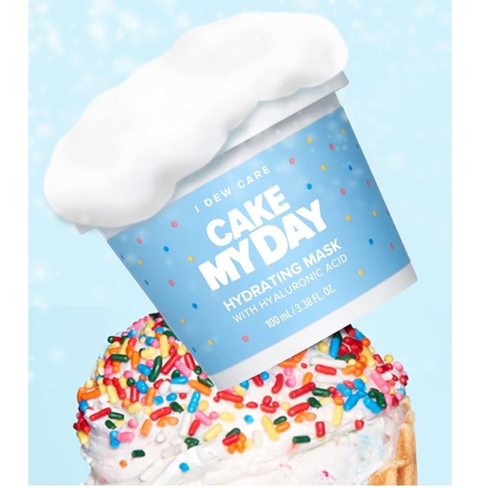 I DEW CARE Wash Off Face Mask - Cake My Day | With Hyaluronic Acid.